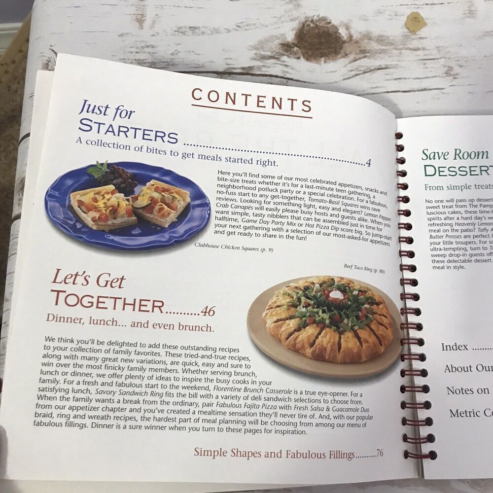 Pampered Chef All the Best From Our Kitchen To‎ Yours Cookbook Spiral Bound-2003 - Picture 2 of 6